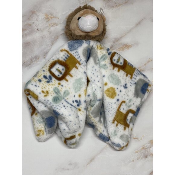 RARE HTF Lila & Jack Safari Elephant Lion Plush Baby Security Blanket Toy - Picture 2 of 11
